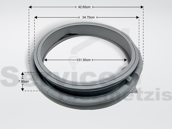 Gallery image 1 of ΛΑΣΤΙΧΟ ΠΟΡΤΑΣ ΠΛΥΝΤΗΡΙΟΥ ΡΟΥΧΩΝ  SAMSUNG DC64-02016A