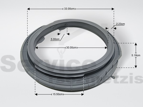 Gallery image 1 of ΛΑΣΤΙΧΟ ΠΟΡΤΑΣ ΠΛΥΝΤΗΡΙΟΥ ΡΟΥΧΩΝ SAMSUNG DC81-01582A