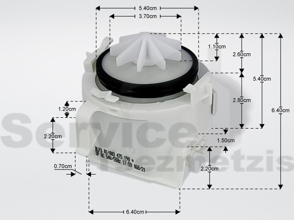 Gallery image 1 of ΑΝΤΛΙΑ ΠΛΥΝΤHΡΙΟΥ ΠΙΑΤΩΝ ΜΑΓΝΗΤΙΚΗ SIEMENS BOSCH 00611332