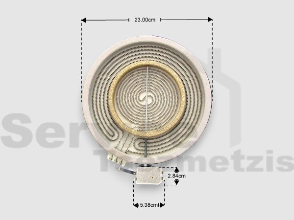 Gallery image 1 of ΕΣΤΙΑ ΚΟΥΖΙΝΑΣ ΚΕΡΑΜΙΚΗ 230ΜΜ-130ΜΜ 2100/700W WHIRLPOOL 481231018895