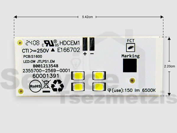 Gallery image 1 of ΓΝΗΣΙΑ ΛΑΜΠΑ LED ΨΥΓΕΙΟΥ BOSCH PITSOS SIEMENS 10022299