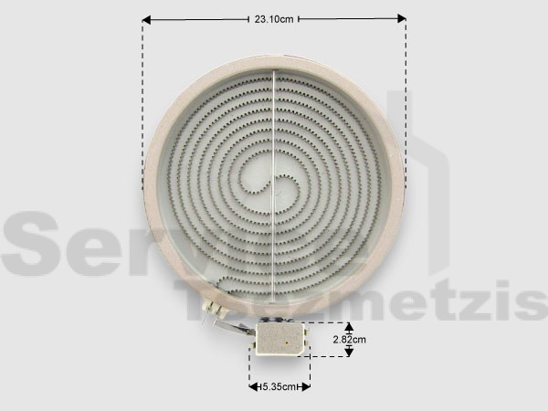 Gallery image 1 of ΕΣΤΙΑ ΚΟΥΖΙΝΑΣ ΚΕΡΑΜΙΚΗ 230ΜΜ 2100W WHIRLPOOL 481231018892