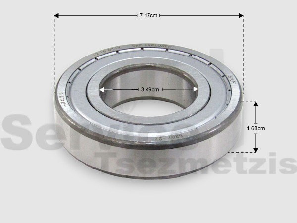 Gallery image 1 of ΡΟΥΛΕΜΑΝ ΠΛΥΝΤΗΡΙΟY ΡΟΥΧΩΝ 6207ZZ SKF 35x72x14