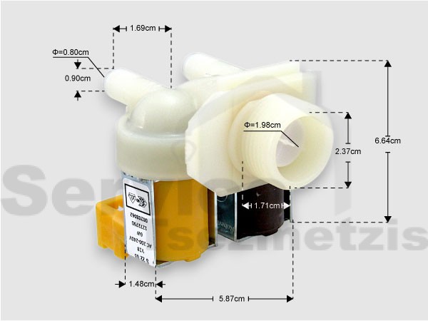 Gallery image 1 of ΒΑΛΒΙΔΑ ΠΛΥΝΤΗΡΙΟY ΡΟΥΧΩΝ SIEMENS ΔΙΠΛΗ ΜΕ ΦΙΣΑ 00086311