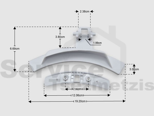 Gallery image 2 of ΚΛΕΙΣΤΡΟ ΠΛΥΝΤΗΡΙΟΥ ΡΟΥΧΩΝ AEG ZANUSSI 4055137402
