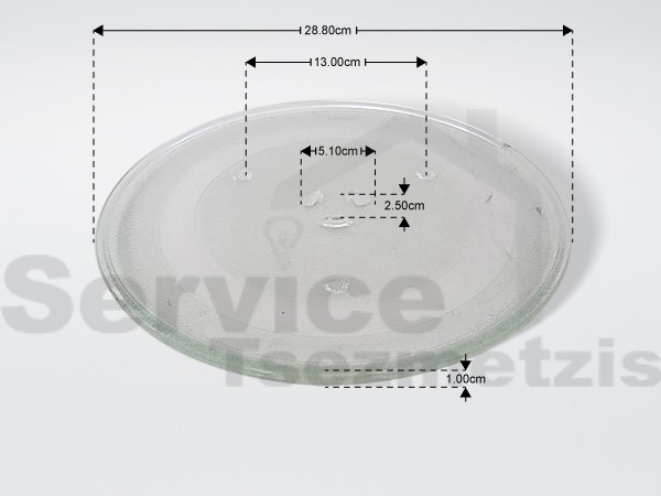 Gallery image 1 of ΠΙΑΤΟ ΦΟΥΡΝΟΥ ΜΙΚΡΟΚΥΜΑΤΩΝ SAMSUNG 28.8CM DE74-20102D