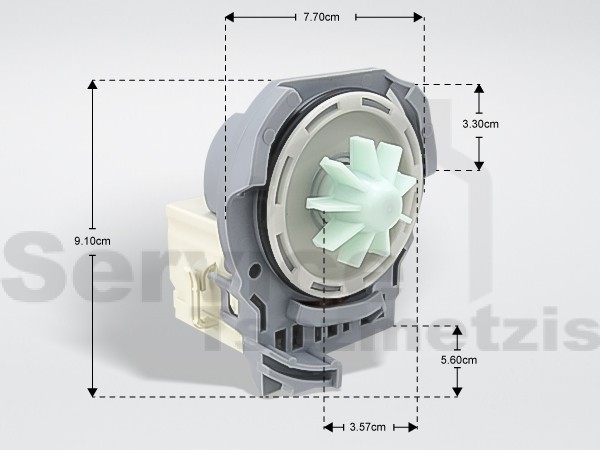 Gallery image 1 of ΑΝΤΛΙΑ ΠΛΥΝΤΗΡΙΟΥ ΠΙΑΤΩΝ WHIRLPOOL IGNIS 480140100575 OR