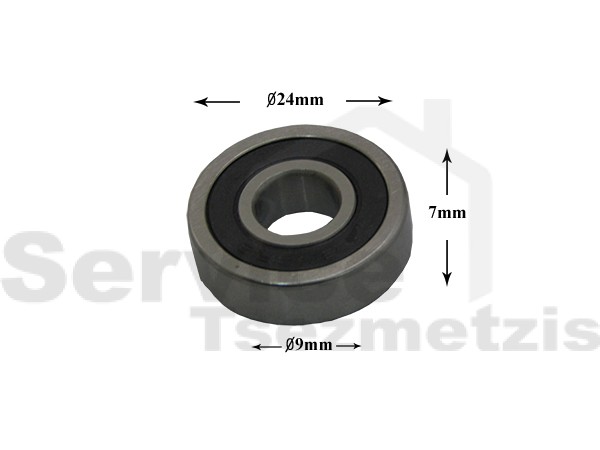 Gallery image 1 of ΡΟΥΛΕΜΑΝ ΠΛΥΝΤΗΡΙΟΥ ΡΟΥΧΩΝ 609 2RS 9x24x7
