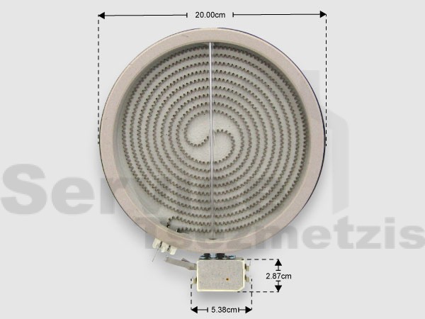 Gallery image 1 of ΕΣΤΙΑ ΚΟΥΖΙΝΑΣ ΚΕΡΑΜΙΚΗ 200ΜΜ 1700W WHIRLPOOL 481231018889