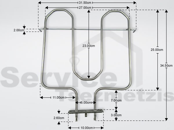Gallery image 1 of ΑΝΤΙΣΤΑΣΗ ΚΟΥΖΙΝΑΣ ΑΝΩ ARISTON 1500W C00052312