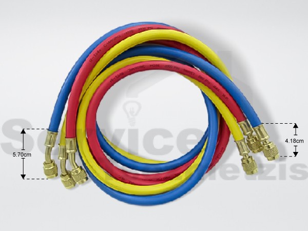 Gallery image 1 of ΣΩΛΗΝΑ ΠΛΗΡΩΣΗΣ FREON ΣΕΤ 3ΤΕΜ. 1,50Μ R134/R22/R12/R404/R407