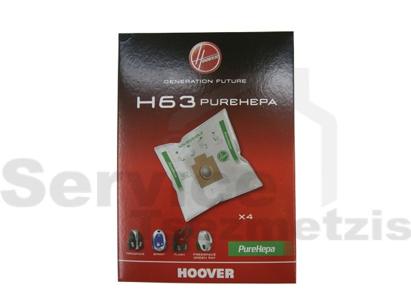 Gallery image 1 of ΣΑΚΟΥΛΑ ΣΚΟΥΠΑΣ HOOVER SPRINT H63 ORIGINAL SET 4 ΤΕΜ