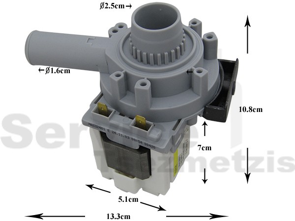 Gallery image 1 of ΑΝΤΛΙΑ ΑΝΑΚΥΚΛΩΣΗΣ ΠΛΥΝΤΗΡΙΟΥ ΡΟΥΧΩΝ AEG ZANUSSI 50245839001