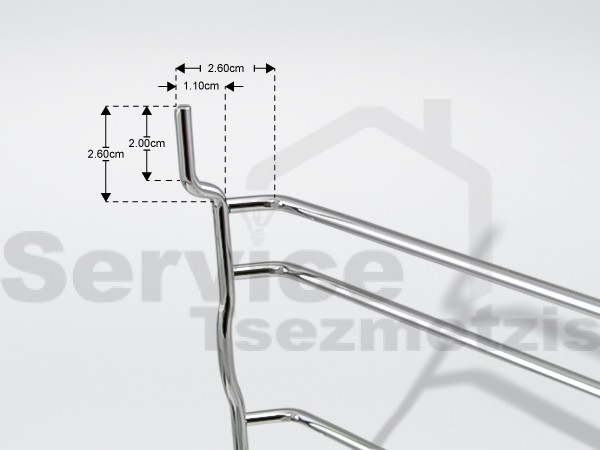 Gallery image 2 of ΠΛΑΙΝΗ ΣΧΑΡΑ ΚΟΥΖΙΝΑΣ WHIRLPOOL 481010762741