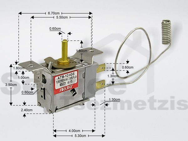 Gallery image 1 of ΘΕΡΜΟΣΤΑΤΗΣ ΚΑΤΑΨΥΚΤΗ ATB-124GS SHARP