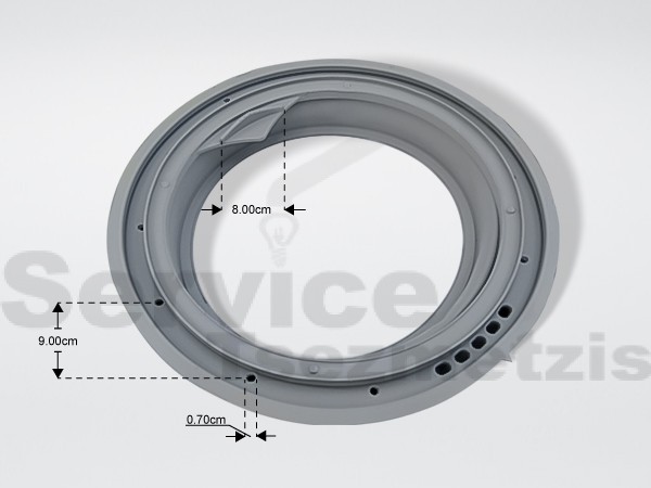 Gallery image 2 of ΛΑΣΤΙΧΟ ΠΟΡΤΑΣ ΠΛΥΝΤΗΡΙΟY ΡΟΥΧΩΝ WHIRLPOOL BAUKNECHT 481246068633