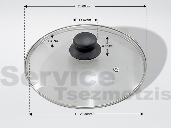 Gallery image 1 of ΚΑΠΑΚΙ ΓΥΑΛΙΝΟ ΣΚΕΥΩΝ 24CM