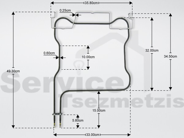 Gallery image 1 of ΑΝΤΙΣΤΑΣΗ ΚΟΥΖΙΝΑΣ ΚΑΤΩ WHIRLPOOL 1150W 230V 488000526533