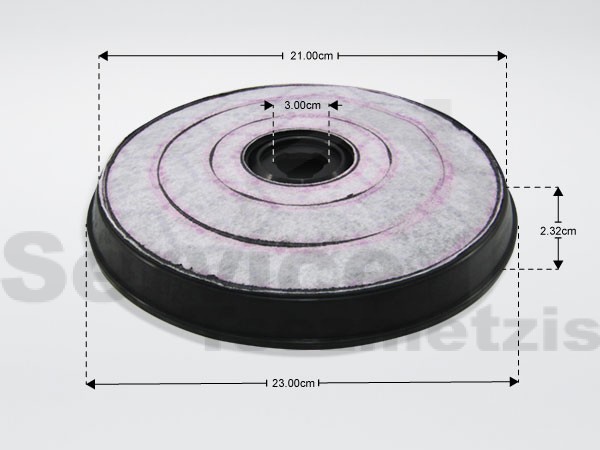 Gallery image 2 of ΦΙΛΤΡΟ ΑΠΟΡΡΟΦΗΤΗΡΑ ΑΝΘΡΑΚΑ WHIRLPOOL 484000008636