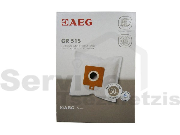 Gallery image 1 of ΣΑΚΟΥΛΑ ΣΚΟΥΠΑΣ AEG SMART GR51 SET 4 ΤΕΜ + 1 ΦΙΛΤΡΟ