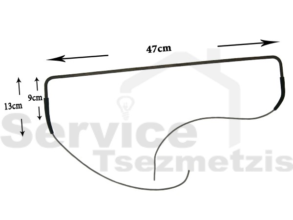 Gallery image 1 of ΑΝΤΙΣΤΑΣΗ ΨΥΓΕΙΟY ΣΩΛΗΝΩΤΗ 47Χ9CM 400W 220V