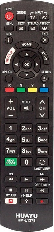 Gallery image 1 of ΤΗΛΕΧΕΙΡΗΣΤΙΡΙΟ ΣΥΜΒΑΤΟ ΓΙΑ ΤΗΛΕΟΡΑΣΕΙΣ PANASONIC / Huayu / RM-L1378 