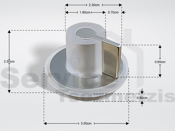 Gallery image 1 of ΚΟΥΜΠΙ ΚΟΥΖΙΝΑΣ SMEG SC110 694975513