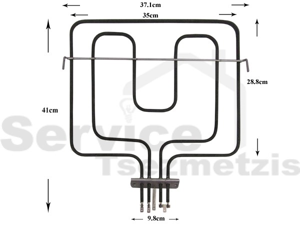 Gallery image 1 of ΑΝΤΙΣΤΑΣΗ ΚΟΥΖΙΝΑΣ ΑΝΩ FAGOR 1200+1400W CA5G001A1