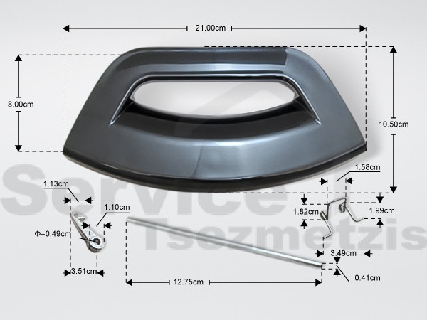Gallery image 1 of ΚΛΕΙΣΤΡΟ ΠΛΥΝΤΗΡΙΟΥ ΡΟΥΧΩΝ ARISTON INDESIT ΜΑΥΡΟ C00287267