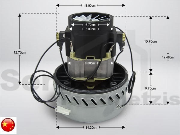 Gallery image 1 of ΜΟΤΕΡ ΣΚΟΥΠΑΣ ΠΛΥΣΕΩΣ 1200W 18CM ΚΙΝΑΣ