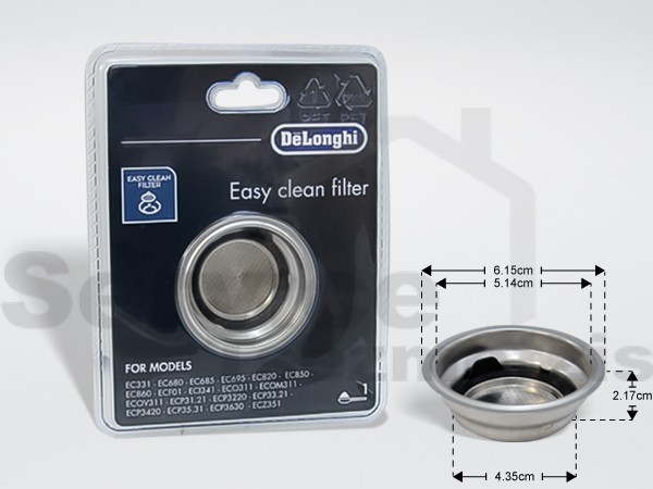 Gallery image 1 of ΦΙΛΤΡΟ ΚΑΦΕΤΙΕΡΑΣ 1 ΔΟΣΗΣ ΕSPRESSO DELONGHI 5513280991