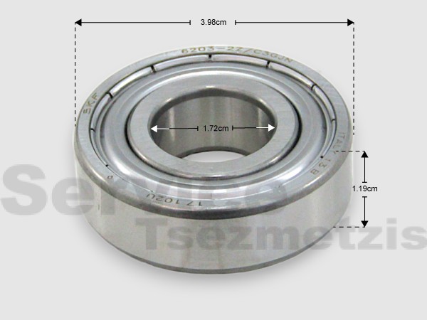 Gallery image 1 of ΡΟΥΛΕΜΑΝ ΠΛΥΝΤΗΡΙΟY ΡΟΥΧΩΝ 6203ZZ SKF 17x40x12