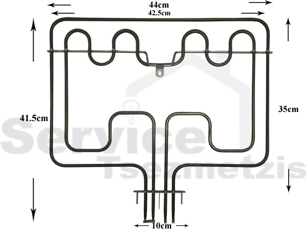 Gallery image 1 of ΑΝΤΙΣΤΑΣΗ ΚΟΥΖΙΝΑΣ AEG ZANUSSI ELECTROLUX 1000/1700W 230V 3570797047