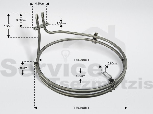Gallery image 1 of ΑΝΤΙΣΤΑΣΗ ΚΟΥΖΙΝΑΣ ΑΕΡΟΘΕΡΜΗ SIEMENS BOSCH 2300W/230V 00499003