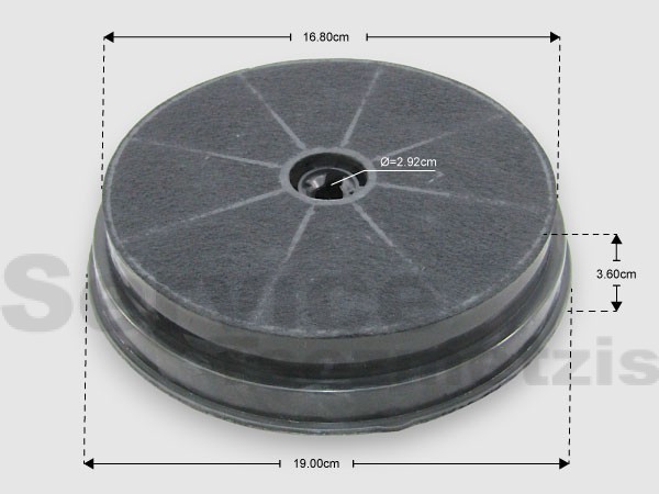 Gallery image 1 of ΦΙΛΤΡΟ ΑΠΟΡΡΟΦΗΤΗΡΑ AEG ZANUSSI ELECTROLUX PYRAMIS 50268165003