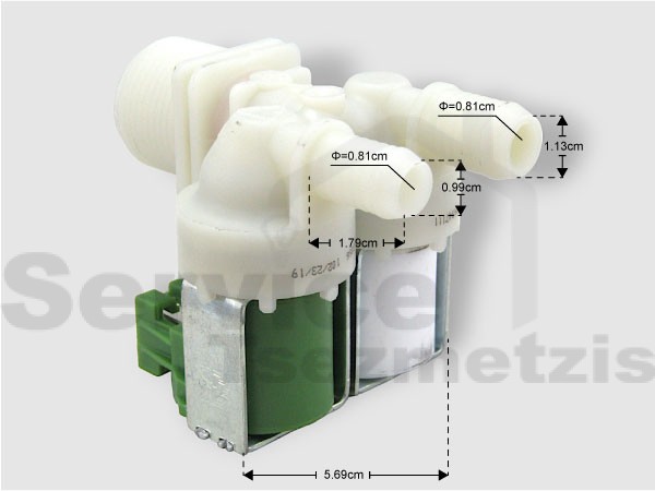 Gallery image 2 of ΒΑΛΒΙΔΑ ΠΛΥΝΤΗΡΙΟY ΡΟΥΧΩΝ ZANUSSI ELECTROLUX ΔΙΠΛΗ ΛΕΥΚΟ 14MM ΠΡΑΣΙΝΟ 12MM