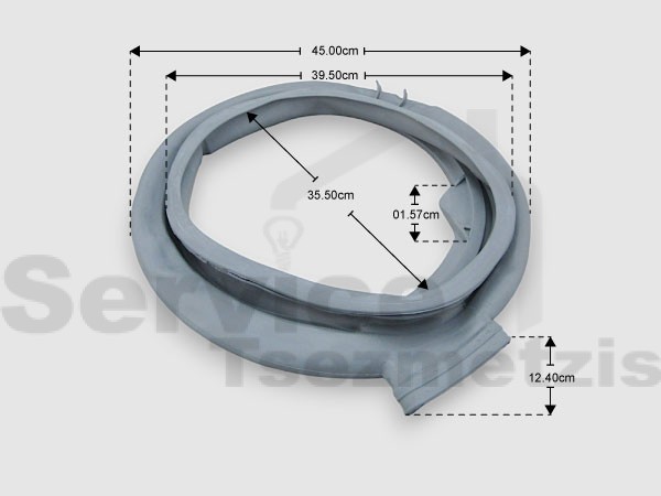 Gallery image 1 of ΓΝΗΣΙΟ ΛΑΣΤΙΧΟ ΠΟΡΤΑΣ ΠΛΥΝΤΗΡΙΟΥ ARISTON INDESIT WHIRLPOOL HOT POINT C00262670