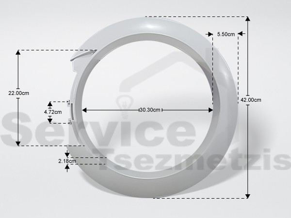 Gallery image 1 of ΠΛΑΙΣΙΟ ΠΟΡΤΑΣ ΠΛΥΝΤΗΡΙΟΥ ΡΟΥΧΩΝ SIEMENS BOSCH 663163