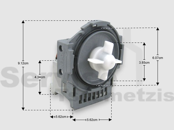 Gallery image 1 of ΑΝΤΛΙΑ ΑΠΟΧΕΤΕΥΣΗΣ ΠΛΥΝΤΗΡΙΟΥ ΠΙΑΤΩΝ SAMSUNG 30W 220/240V DD31-00012A