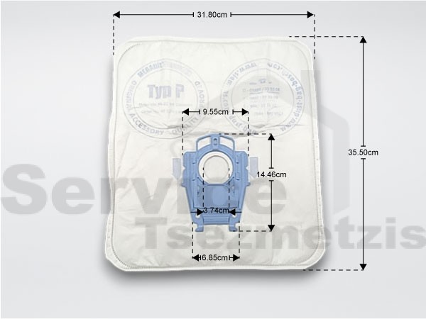 Gallery image 2 of ΣΑΚΟΥΛΑ ΣΚΟΥΠΑΣ SIEMENS BOSCH TYPE P MICRO ORIGINAL 00468264 SET 4 ΤΕΜ + 1 ΦΙΛΤΡΟ