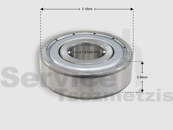 Gallery image 1 of ΡΟΥΛΕΜΑΝ ΠΛΥΝΤΗΡΙΟY ΡΟΥΧΩΝ 6201ZZ SKF 12x32x10